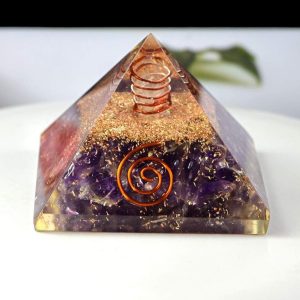 Amethyst Orgonite Pyramid